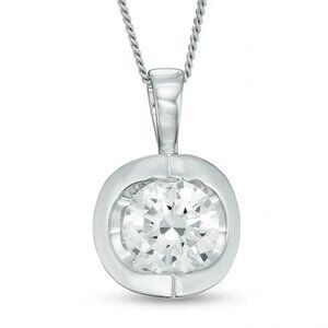 Peoples Enchanted Diamond Pendant Necklace